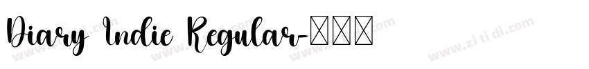 Diary Indie Regular字体转换